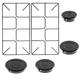 SPARES2GO Flat/Flush Pan Support & Burner Kit for Oven Cooker Gas Hob (2 Small Grids + 4 Burners)