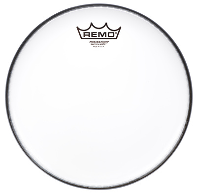 Remo 10" Ambassador Smooth White