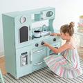 Teamson Kids Mint Wooden Toy Kitchen with Fridge Freezer and Oven TD-11414M