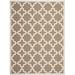 Brown/White 24 x 0.25 in Area Rug - Charlton Home® Clarksburg Geometric Brown/Beige Indoor/Outdoor Area Rug, | 24 W x 0.25 D in | Wayfair