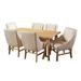 Darby Home Co Williamsville 6 - Person Dining Set Wood/Upholstered in Brown | 29 H in | Wayfair DBHM2760 41061806
