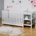 Storkcraft Steveston 5-in-1 Convertible Crib & Changer w/ Storage Wood in White | 41.8 H x 29.77 W x 28.9 D in | Wayfair 04585-301