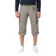 Timezone Men's Loose Milestz 3/4 Cargo Incl. Belt Shorts, Brown (Military Grey 6168), W36 (Size: 36)