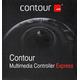 Contour Multimedia Controller Xpress | Ergonomisches Jog Wheel für Video/Music/Bildbearbeitung | USB-Multimedia Controller für PC + Mac | 5 programmierbare Tasten | Jog-Ring mit 7 Geschwindigkeiten