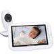 BW Wireless Baby Monitor - 7 inch Babyfoon Camera Wireless Video Baby Monitor Night Vision Temperature Sensor Lullaby Intercom Dual-Way Audio Play Songs （Single Camera）