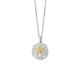 925 Sterling Silver 14ct Gold Plated Gold Chain Necklace Sand Dollar Pendant Star Animal Sealife Fish Jewelry Gifts for Women - 46 Centimeters