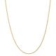 14ct Yellow Gold Solid Lobster Claw Closure 1.2mm Round Wheat Chain Necklace Jewelry Gifts for Women - 61 Centimeters