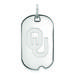 Women's Oklahoma Sooners Sterling Silver Small Dog Tag