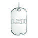 Women's LSU Tigers Sterling Silver Small Dog Tag