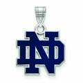 Women's Notre Dame Fighting Irish Sterling Silver Small Enamel Pendant