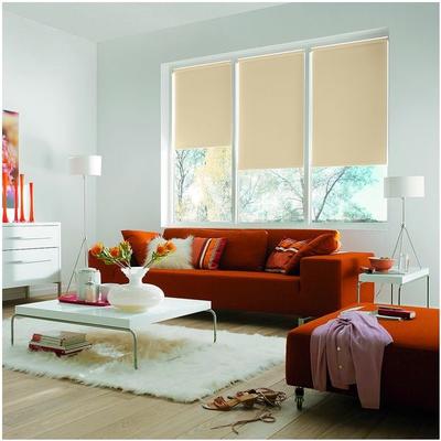 Büscher Sunlines Seitenzug-Rollo mit Verdunkelung - 1420x1800 mm gelb, 142x180 cm