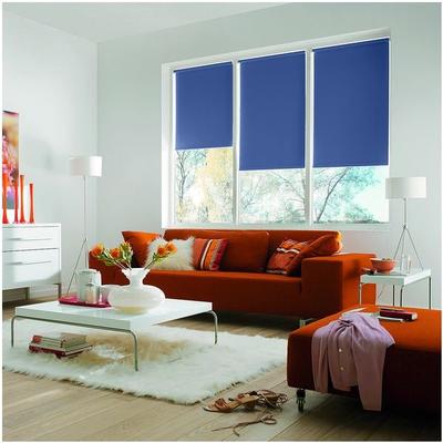 Büscher Sunlines Seitenzug-Rollo mit Lichtschutz blau, 122x180 cm