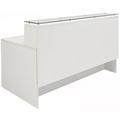 71"W Emerge Glass Top Reception Desk w/Drawers