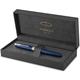 Parker Sonnet Rollerball Pen | Blue Lacquer with Palladium Trim | Fine Point Black Ink | Gift Box