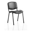Dynamic BR000062 ISO Stacking Frame Chair Without Arms - Black/Vinyl