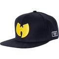 Wu Wear Snapback Cap, Urban Streetwear Fashion Cap, Hip Hop, Unisex Black