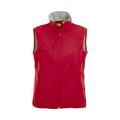 CqC Ladies Softshell Gilet- Waterproof 3000mm- Microfleece Lined- Zipped Pockets- 8 Colours-XS-2XL (XL, Red)