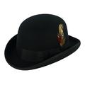 Gamble & Gunn Black Felt Bowler Hat (59cm)