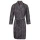 Somax Men's Luxury Lightweight Cotton Dressing Gown – Navy & Wine Paisley Pattern (Medium)