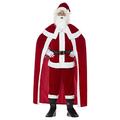 Smiffys Deluxe Santa Claus Costume with Trousers, Red, XL - Size 46"-48"