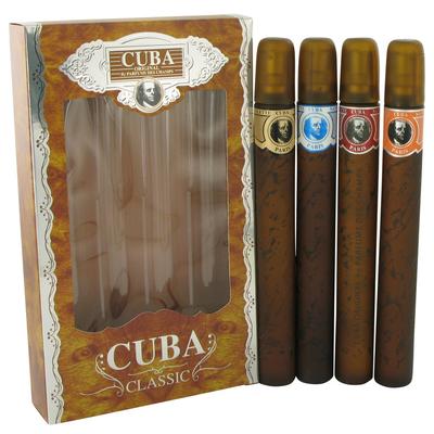 Cuba Blue For Men By Fragluxe Gift Set - Cuba Variety Set Includes All Four 1.15 Oz Sprays, Cuba Red