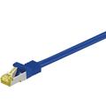 Goobay 92681 Lan Kabel 20meter doppelt geschirmt S-FTP - Netzwerkkabel CAT 7 Kabel 20m - LAN Kabel CAT 7 mit 10 Gigabit - RJ-45 Stecker -Blau