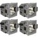 Original Lamp & Housing for the Barco CLM Series (4-pack) Projector - 240 Day Warranty