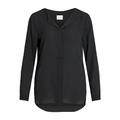Vila Clothes Damen VILUCY L/S Shirt - NOOS Bluse,per Pack Schwarz (Black Black),36 (Herstellergröße:S)