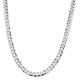 925 Sterling Silver Polished Lobster Claw Closure 8.5mm Close Link Flat Curb Chain Necklace Jewelry Gifts for Women - 51 Centimeters