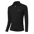 LÖFFLER HR Basic CF Men's Sweater Transtex Zip Roll-Neck Black black Size:52 (L)