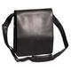 Gents Leather Bag Messenger Shoulder Cross Body ipad Record News Boy Man Bag A41 Black