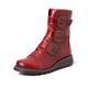 Fly London Women's P144110004 Biker Boots, Red Red 004, 7 UK