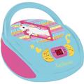 Lexibook Boombox CD-Player Einhorn Unicorn, AUX-Eingangsbuchse, USB-port, AC-Betrieb oder Batterie, Blau/Pink, RCD108UNI_10