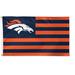 WinCraft Denver Broncos 3' x 5' Americana Stars & Stripes Deluxe Flag