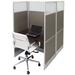 36"W x 49"D x 67"H Value Series Double Starter Carrel