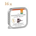 defu Bio Katzenfutter Sensitiv Pate Lamm, 16er Pack (16 x 100 g)