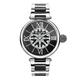 Thomas Sabo Damen Armbanduhr Karma schwarz silber Analog Quarz Edelstahl WA0298-290-203-38 MM