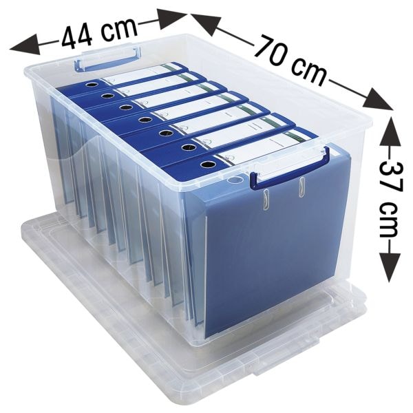 OTTO Office Ablageboxen 83 Liter transparent, 37.2x37x61 cm