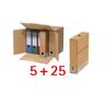 Archivsystem-Set - 30 Stück braun, OTTO Office Budget, 39.5x32.2x29.7 cm