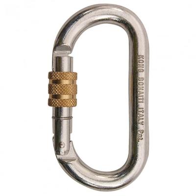 Kong - Oval Stahlschrauber - Stahlkarabiner grau Image
