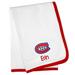 White Montreal Canadiens Personalized Baby Blanket