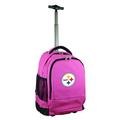 Pink Pittsburgh Steelers 19'' Premium Wheeled Backpack