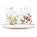 Lenox Butterfly Meadow 7-Piece Condiment Set, White -