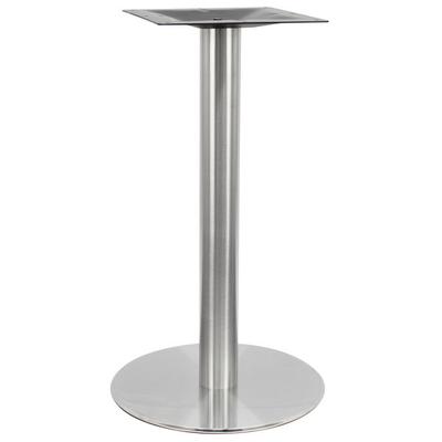 Art Marble Furniture SS14-23H 23" Round Polished Stainless Steel Bar Height Table Base