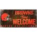 Cleveland Browns 6" x 12" Fans Welcome Sign