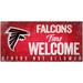 Atlanta Falcons 6" x 12" Fans Welcome Sign