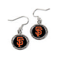 Women's WinCraft Black San Francisco Giants Round Dangle Earrings