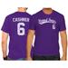 Men's Original Retro Brand Andrew Cashner Purple TCU Horned Frogs NCAA Baseball T-Shirt