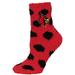 Women's ZooZatz Louisville Cardinals Plush Dot Socks