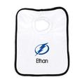 Newborn & Infant White Tampa Bay Lightning Personalized Bib